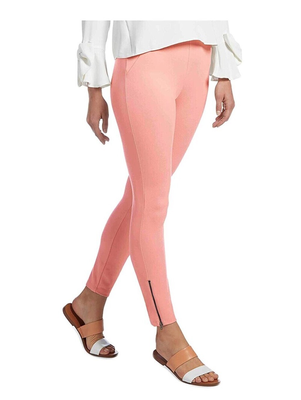 Hue Womens Simply Stretch Ankle-Zip Leggings Size XS